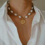 Golden Bee Baroque Necklace