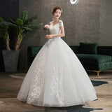 Wedding Dress 2024 New Sexy V-neck Ball Gown Princess Vintage Wedding Dresse Luxury Lace Wedding Gowns Plus Size Customized