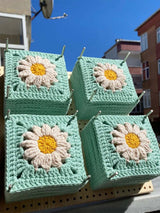 Handmade Stylish Daisy Knit Cardigan Sweater | NCS