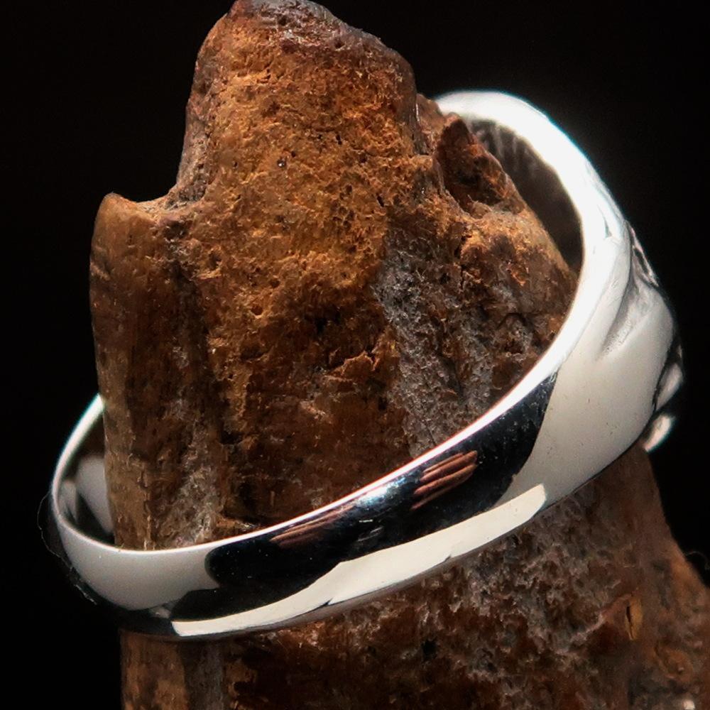 Men's Sterling Silver ancient Roman Coin Men's Ring Antonius Pius-3