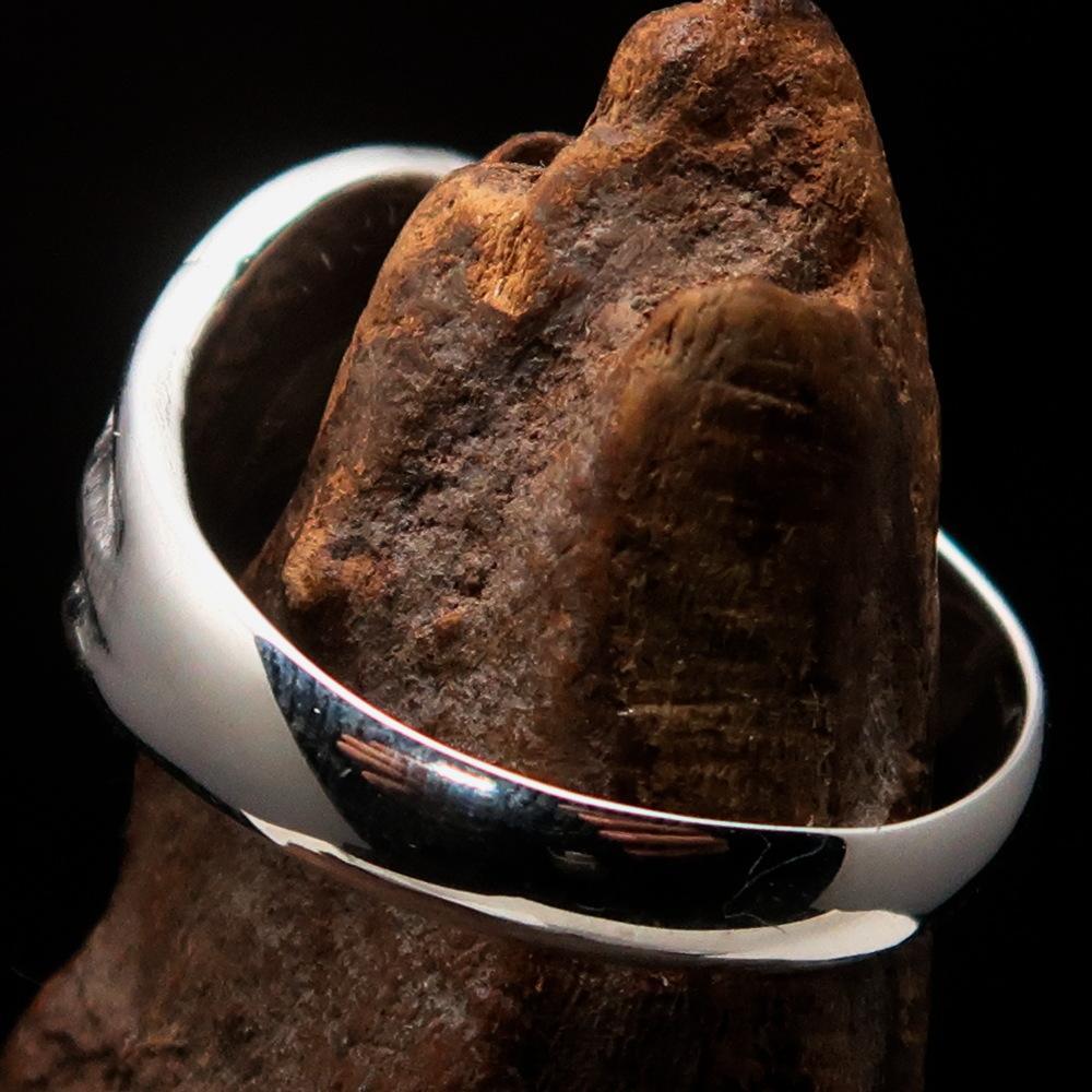 Men's Sterling Silver ancient Roman Coin Men's Ring Antonius Pius-4