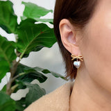 Mini Bow Mini Heart Earrings