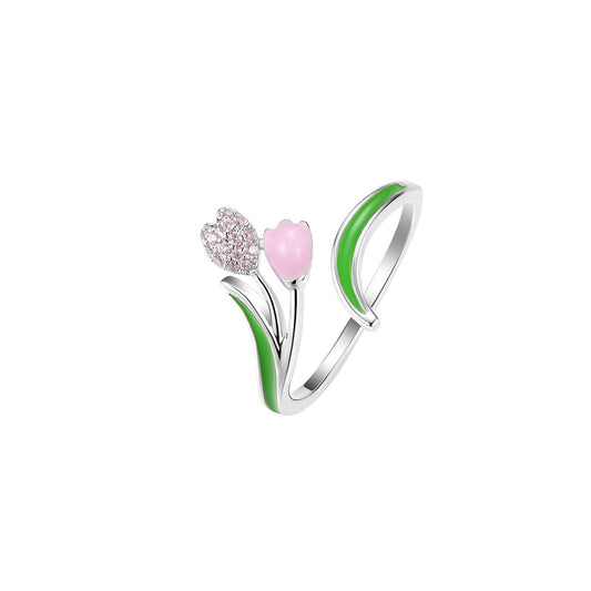 Gorgeous Tulip Pink Ring-0