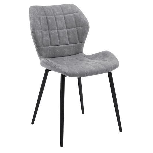 Dining Chairs Set of 2 with Padded Back  Metal Legs and Adjustable Foot Pads-Brown-7