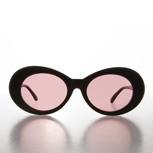 Colored Lens Oval Cat Eye Clout Sunglass - Lulu 4