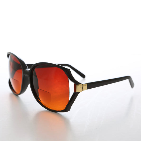 Women's Orange Lens Bifocal Reading Sunglasses - Nancy