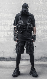 IBS429 Paratrooper Matte Black Shorts
