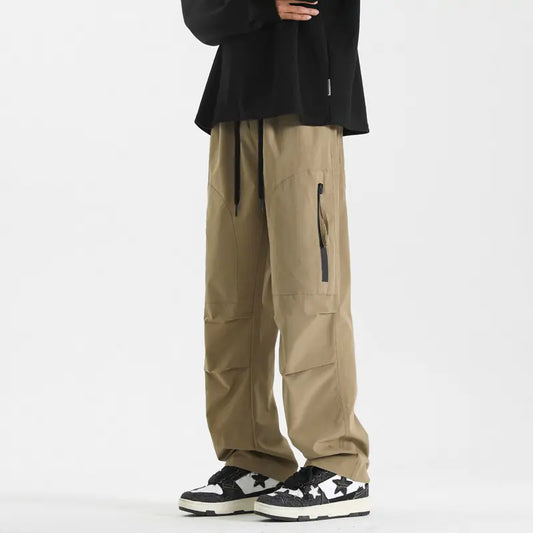 Men's 4XL Skater Style Multi-Pocket Tactical Loose Windproof Cargo Pants