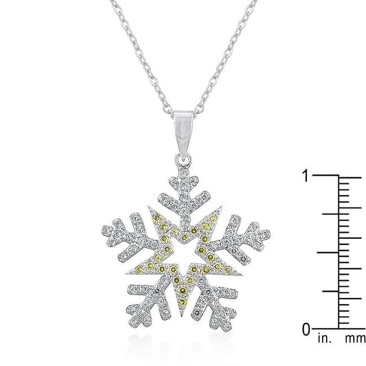Pave Snowflake Pendant-0