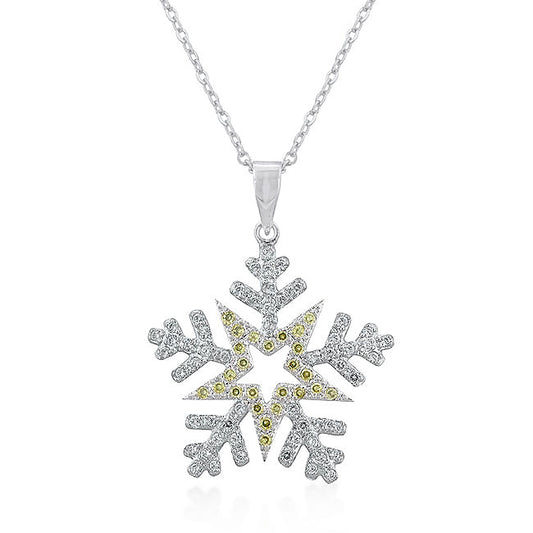 Pave Snowflake Pendant-1