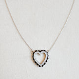 Preciously Scallop Edged Heart Necklace