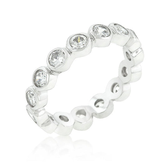 Linked Bezel Eternity Band-0