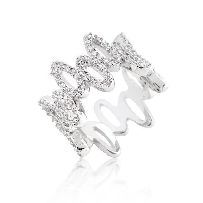 Cubic Zirconia Oval Fashion Ring-0