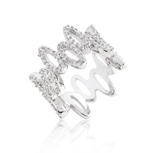 Cubic Zirconia Oval Fashion Ring-0