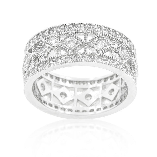 Simple Classic Cubic Zirconia Band-1