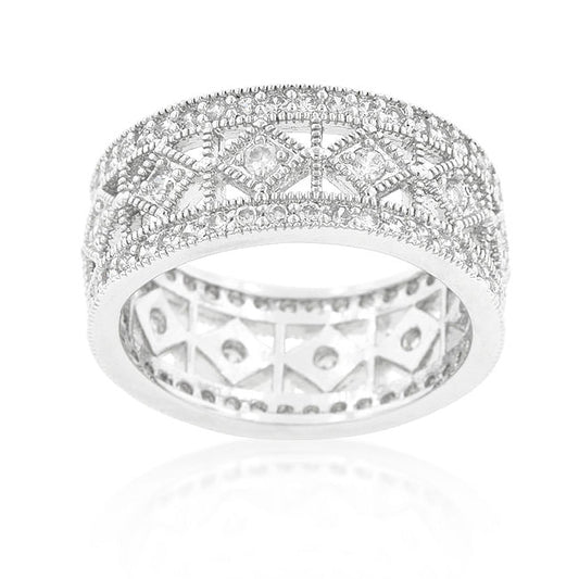 Simple Classic Cubic Zirconia Band-1