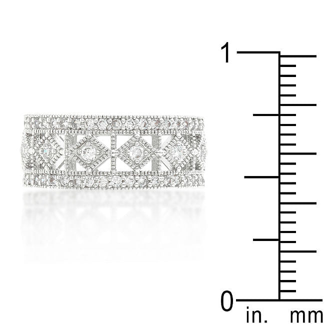 Simple Classic Cubic Zirconia Band-2