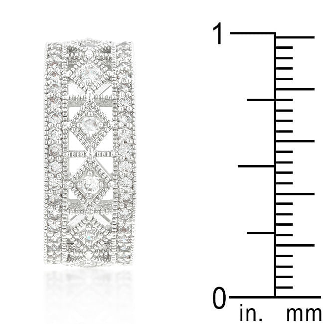 Simple Classic Cubic Zirconia Band-3