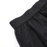 Punk Sexy Anime /  High-Waisted Goth-Style Mesh Skirt - Festival Wear