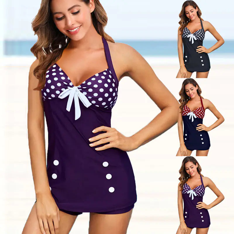 Plus Size Women's Two-Piece Swim dress Bikini