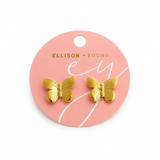 Vintage Butterfly Solo Stud Earrings