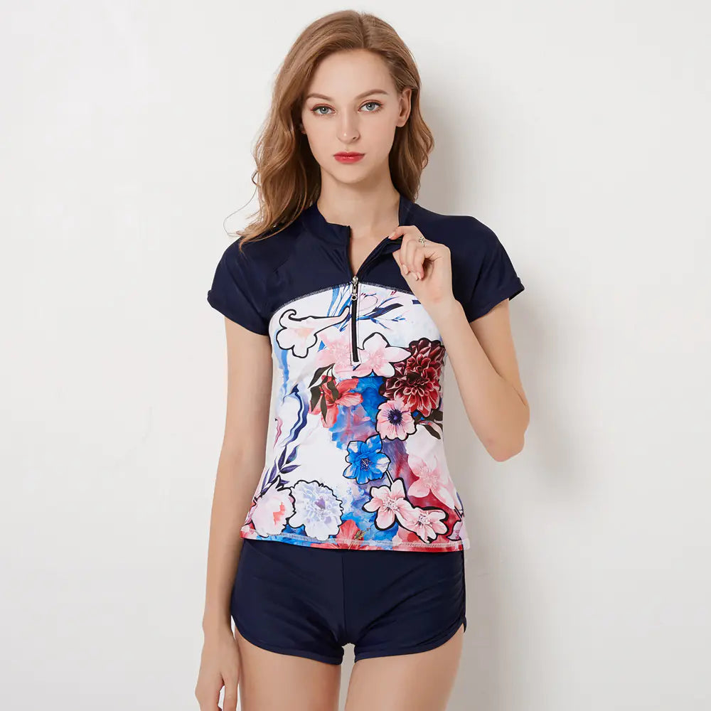 Plus Size Women's Two-Piece Swimwear Set