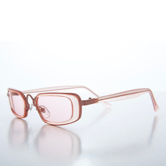 Colorful Rectangle Vintage Sunglasses - Wiggins
