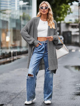 Women Long Split Hem Knitwear Sweater | NCS