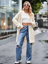 Women Long Split Hem Knitwear Sweater | NCS