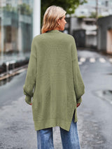 Women Long Split Hem Knitwear Sweater | NCS