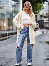 Women Long Split Hem Knitwear Sweater | NCS