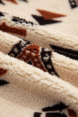 Western Aztec Fleece Half Zip Sweatshirt