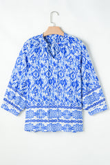 Anne 4 Sleeve Tied Blouse