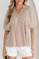 Lina Short Puff Sleeve Blouse
