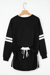 Varsity Stripe Pullover and Mini Skirt Set