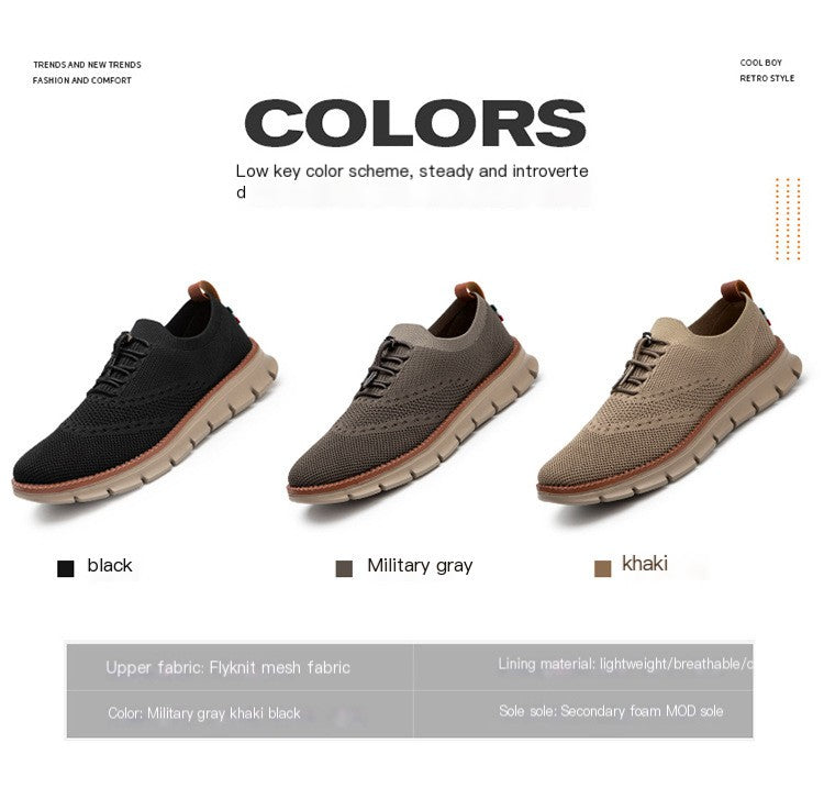 Men's Classic Preppy Style Sneakers - British Style Streetwear
