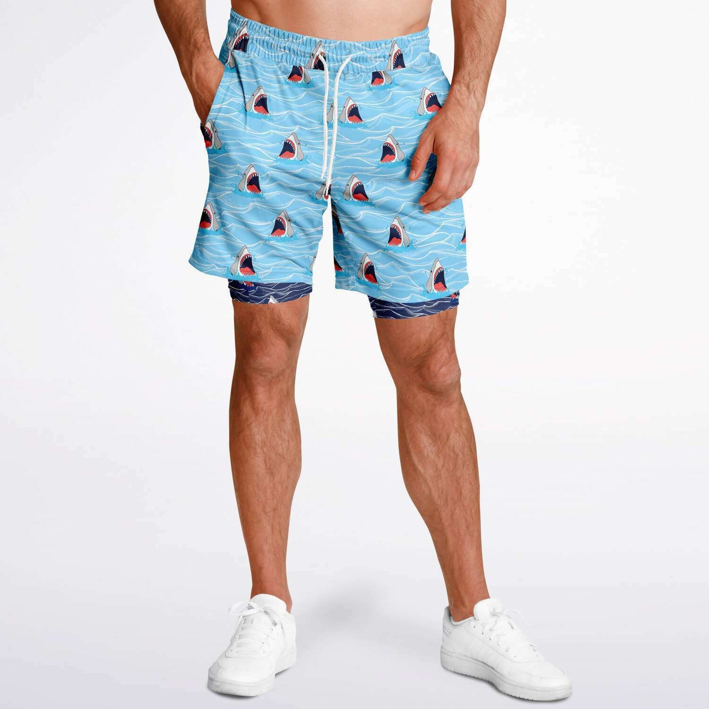 Rad Palm Shark Bait Men's 2-in-1 Shorts