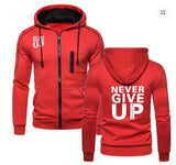 Men's "Never Give Up" Hoodies