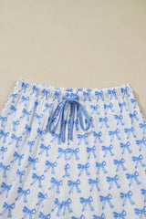 Bow Tie Shirt and Pants Pajama Set