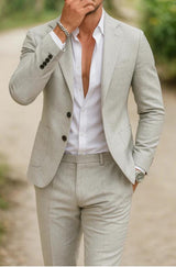 Men's Casual Two-piece Suit