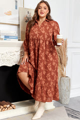 Mallory 4 Sleeve Long PLUS Dress
