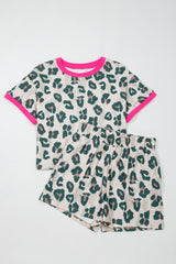 Arleth Print Contrast Trim Top