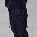 IBP440 Matte Black Paratrooper Joggers