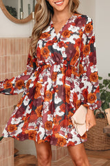 Marianna Sleeve Flowy Mini Dress