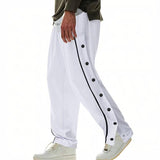 Men's Basketball Tear And Pull Sports Casual Sweatpants
