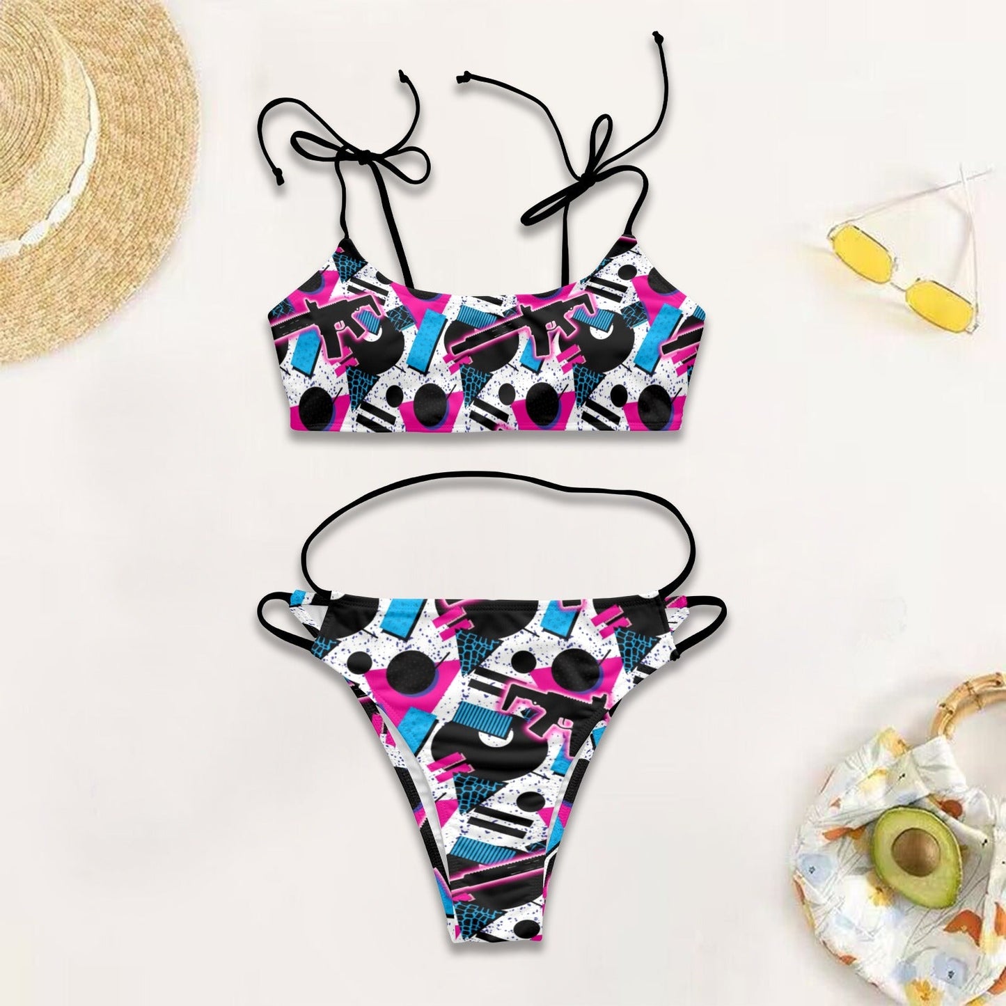 Women's String Low Waist Bikini Set