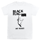 Black Flag 乐队 T 恤 我的规则 艺术 Wahoo Williams T 恤 SST 唱片
