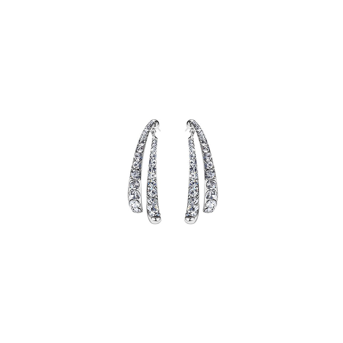 Bright Fishtail Silver Earrings-0