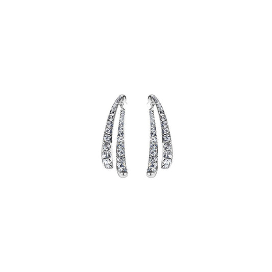 Bright Fishtail Silver Earrings-0