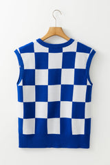 Dulce Dark Cherckerboard Sweater